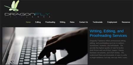 Weblogicer writing and editing services screenshot on Weblogicer Digital Marketing's website